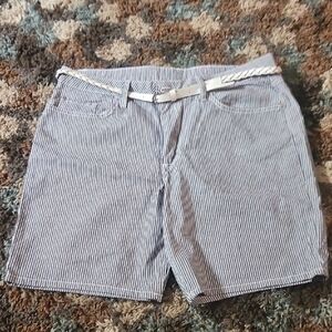 NWOT Riders by Lee Blue and White Jean Shorts Casual Summer Style